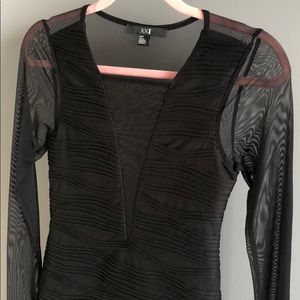 Mesh- sexy black dress